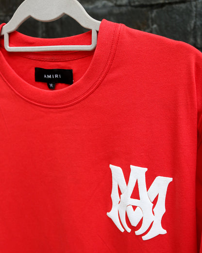 RED AMIRI LOGO TEE