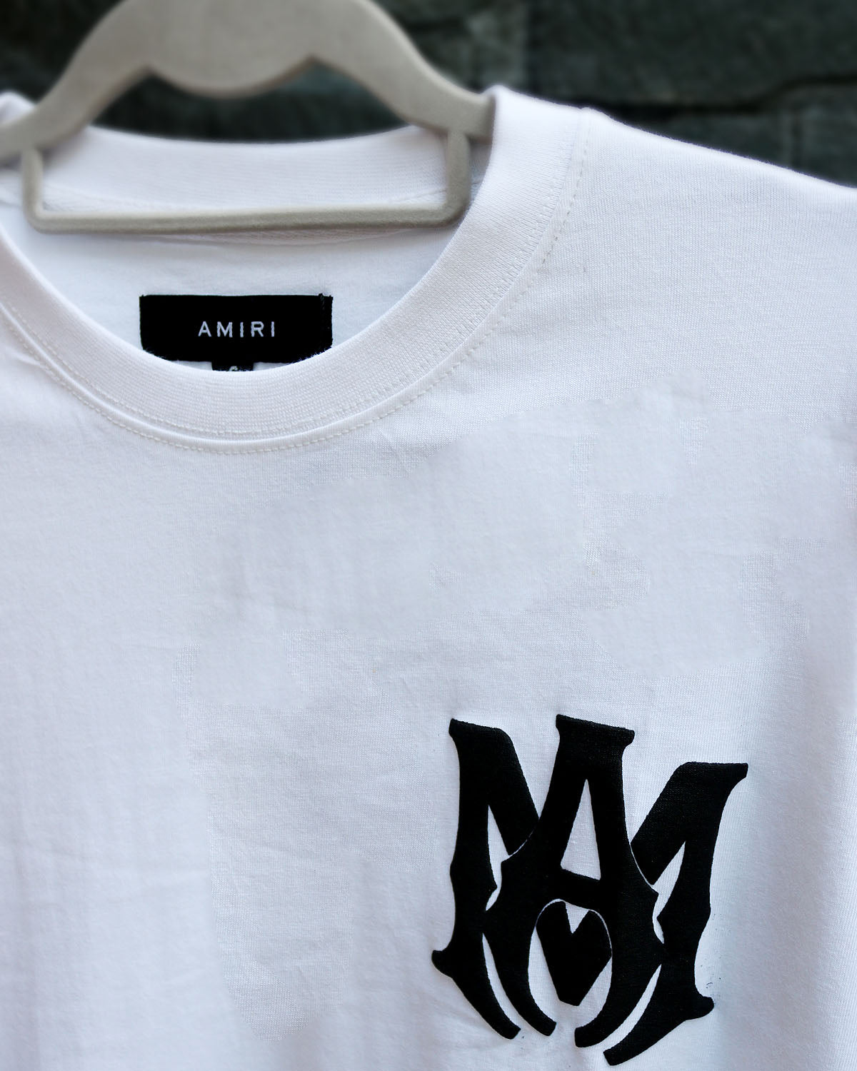 WHITE AMIRI LOGO TEE