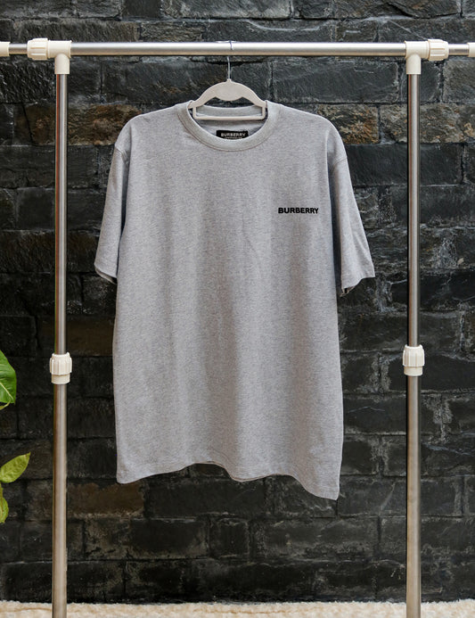 Grey Burberry Oak Leaf Tee