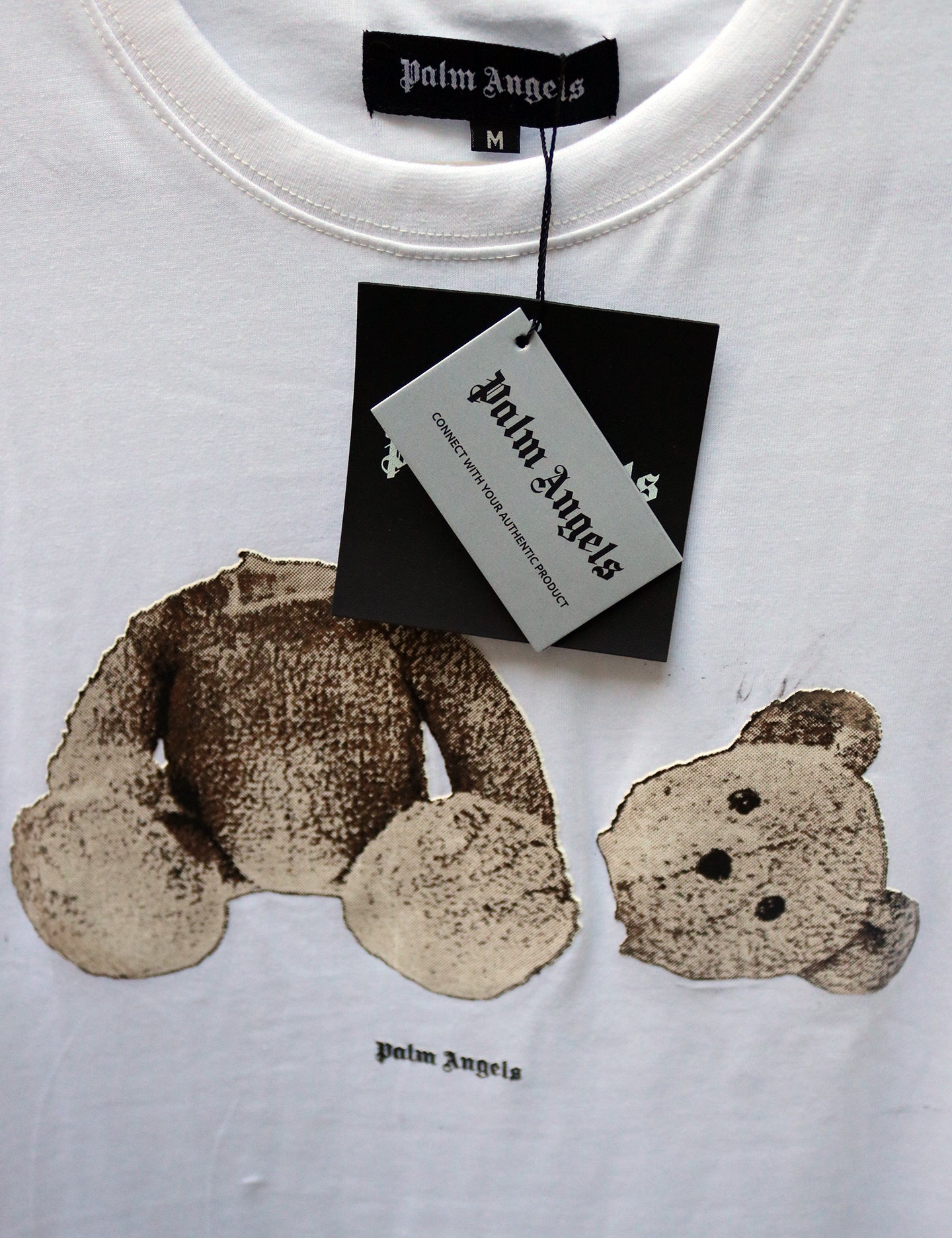 PALM ANGELS BEAR WHITE T-SHIRT