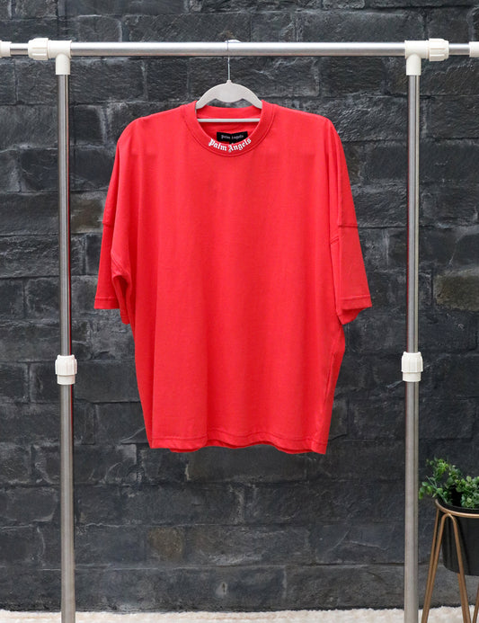 Palm Angels Oversized Red T-shirt