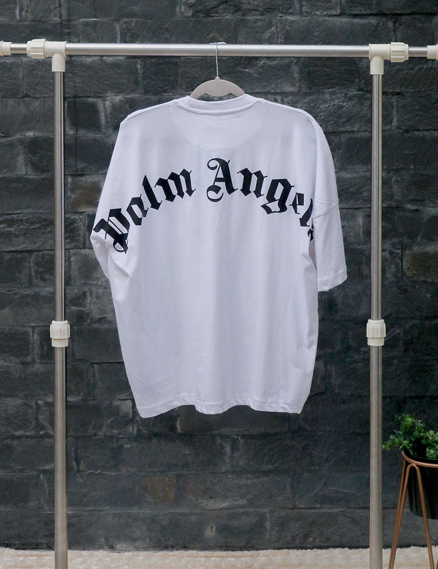 Palm Angels Oversized White T-shirt