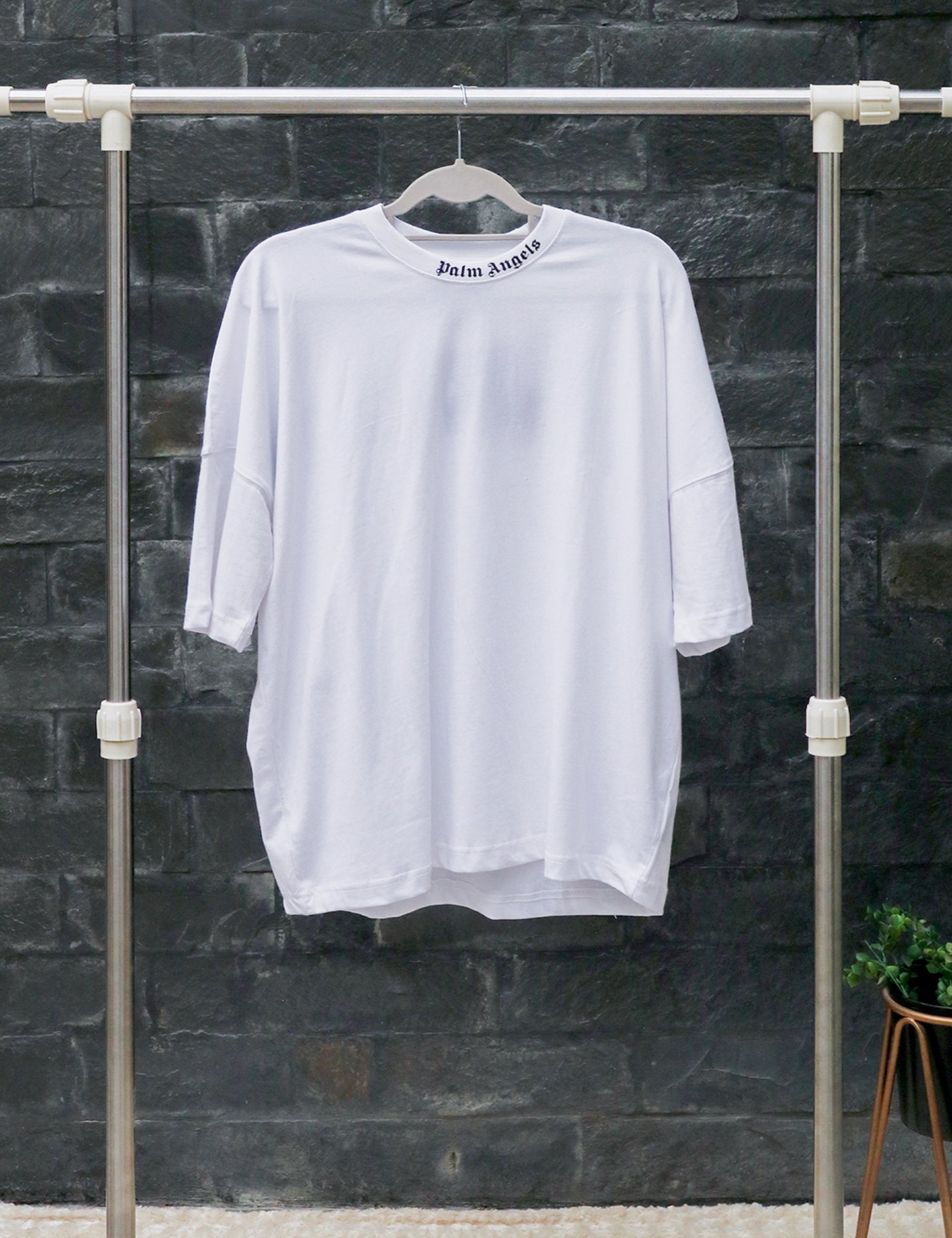 Palm Angels Oversized White T-shirt