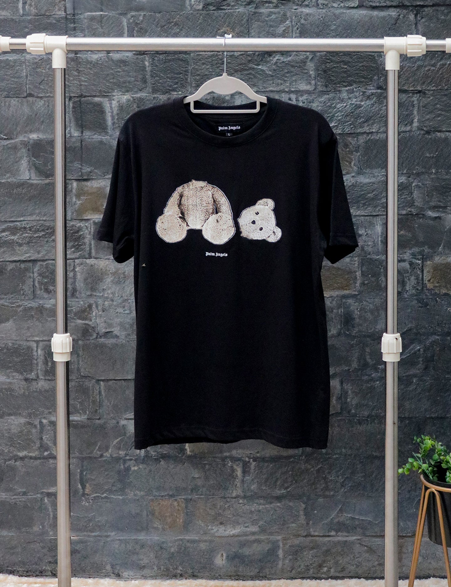 PALM ANGELS BEAR BLACK T-SHIRT