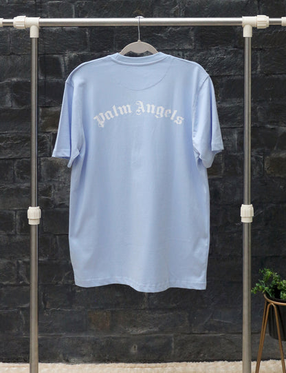 PALM ANGELS BEAR LIGHT BLUE T-SHIRT